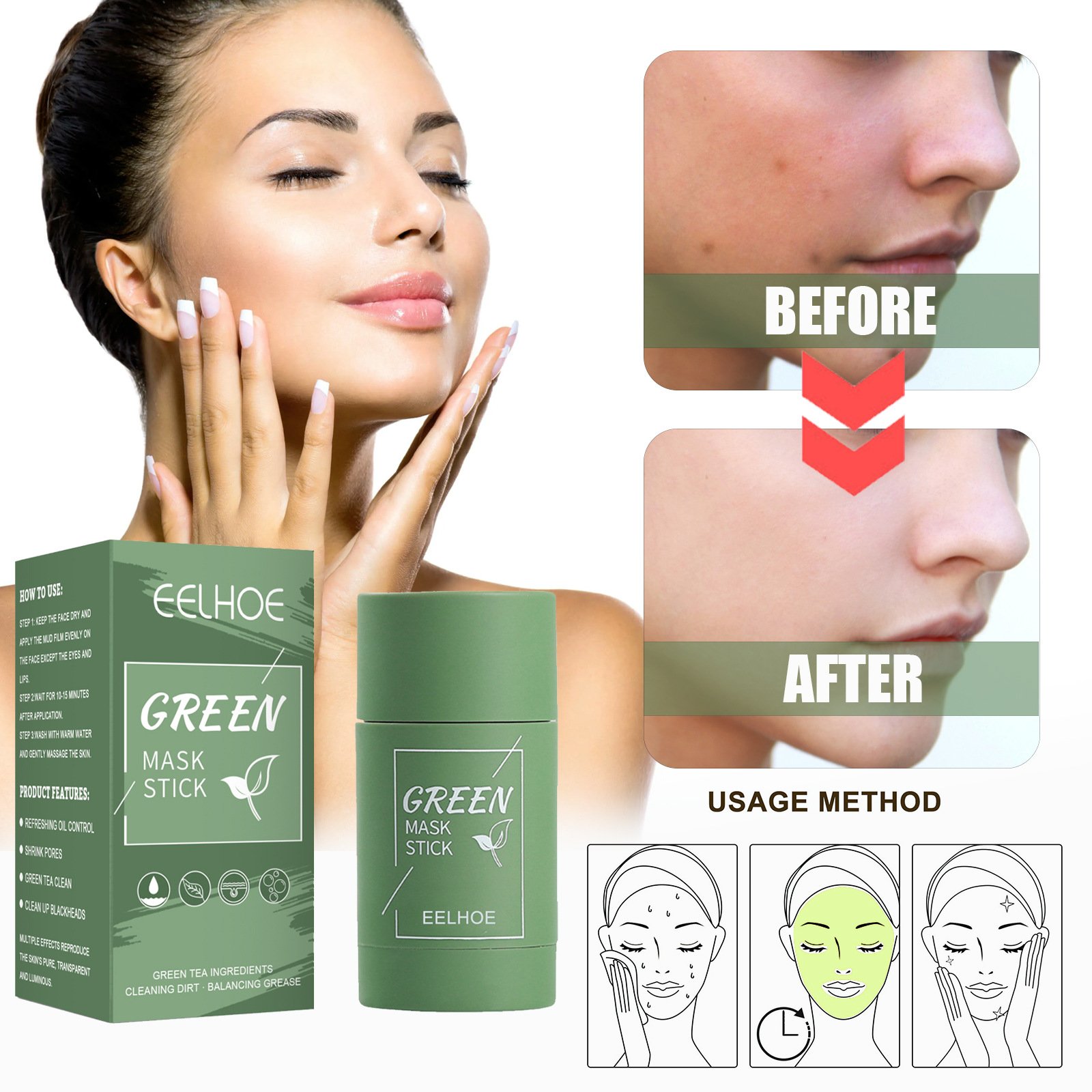 EELHOE™ - Pore Cleansing Green Tea Mask