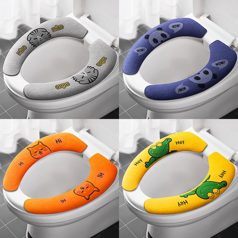 Stick-on Toilet Seat Washable & Cuttable