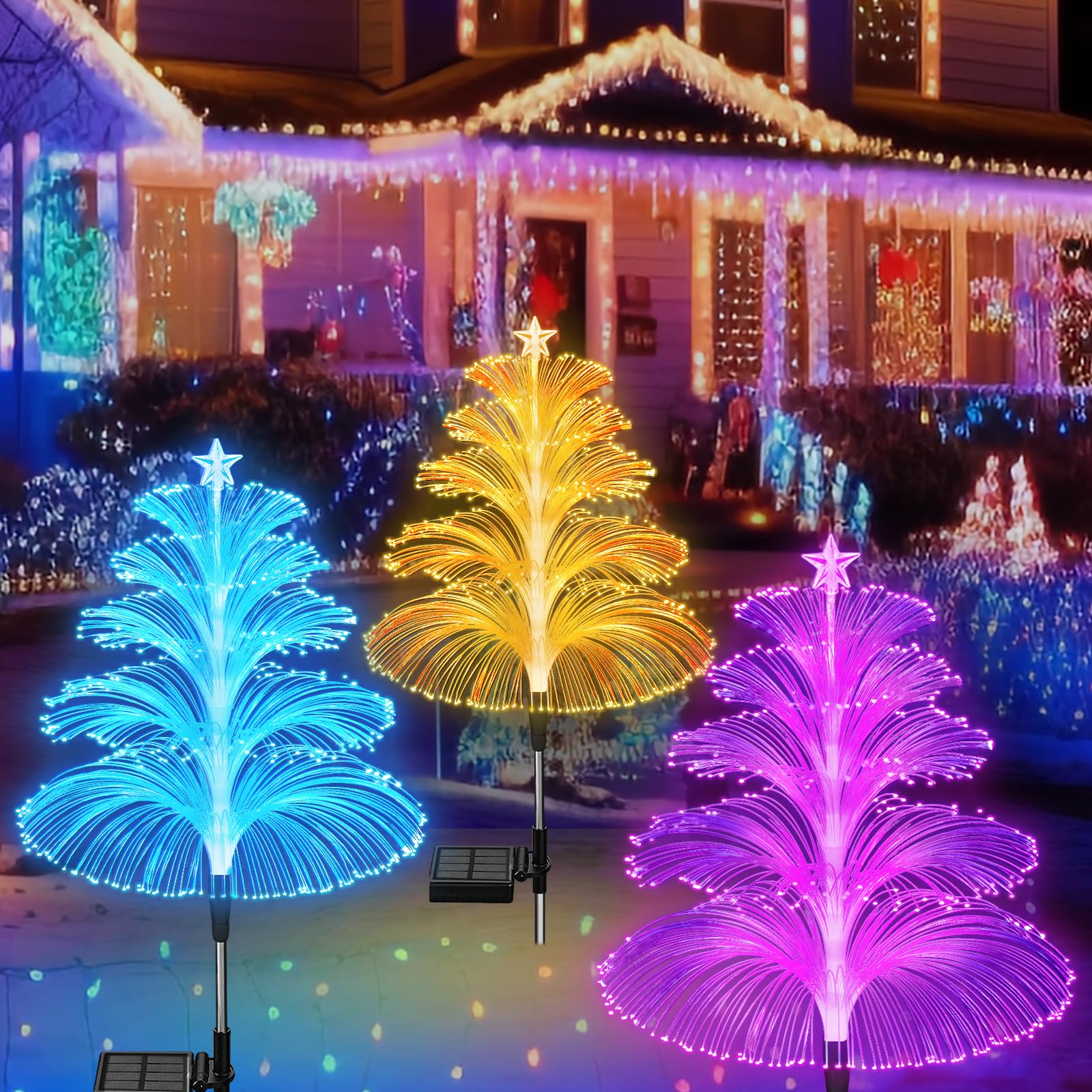 Christmas Sales 49% OFFSolar Christmas Tree Lights 7 Colors Changing