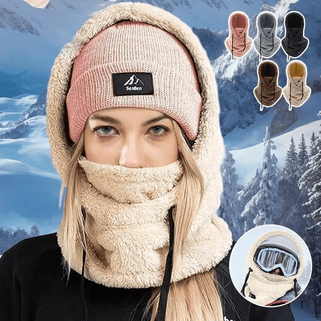 Double-sided Arctic Velvet Hood High Polar Ski Mask