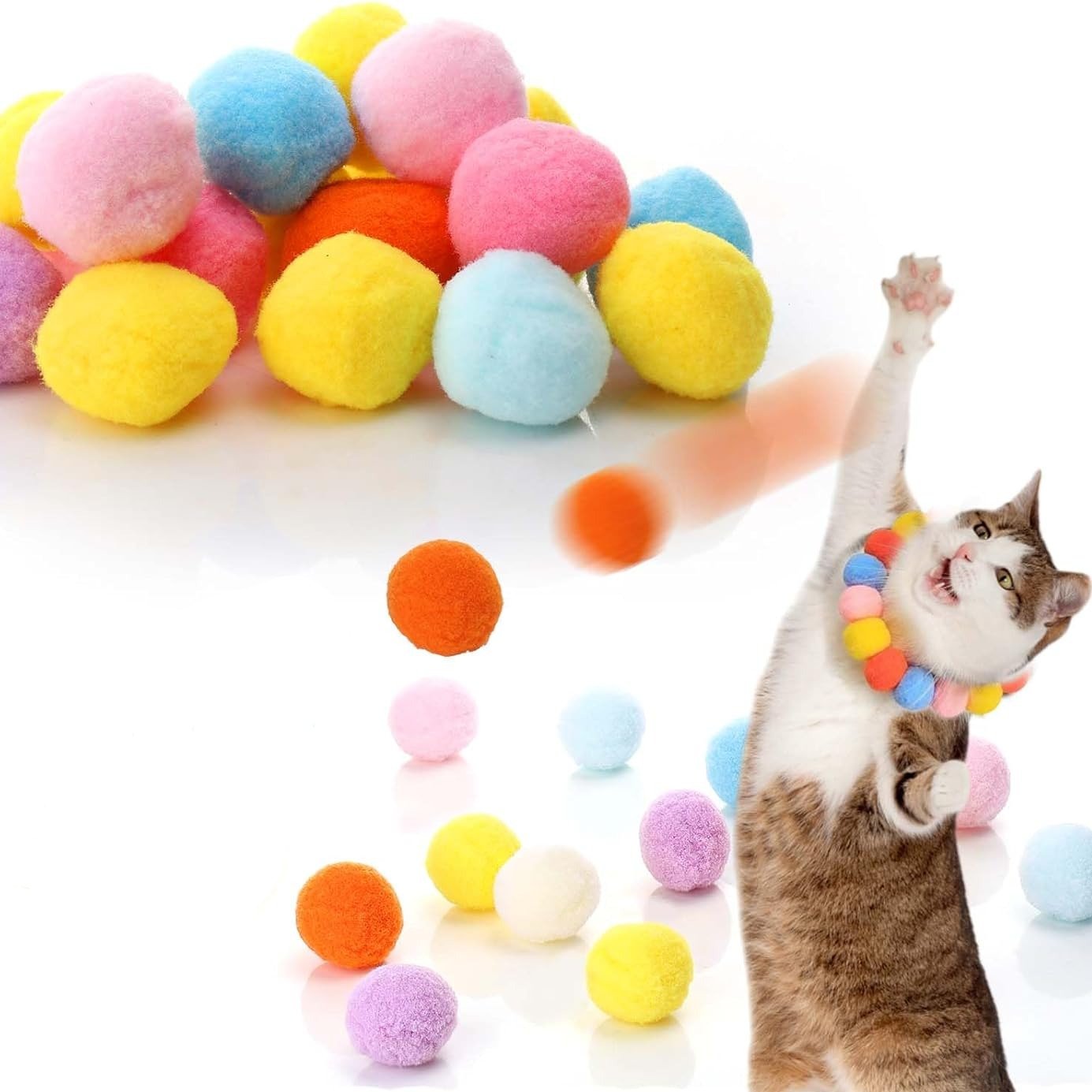 Pom Pom Balls Launcher Interactive Toys