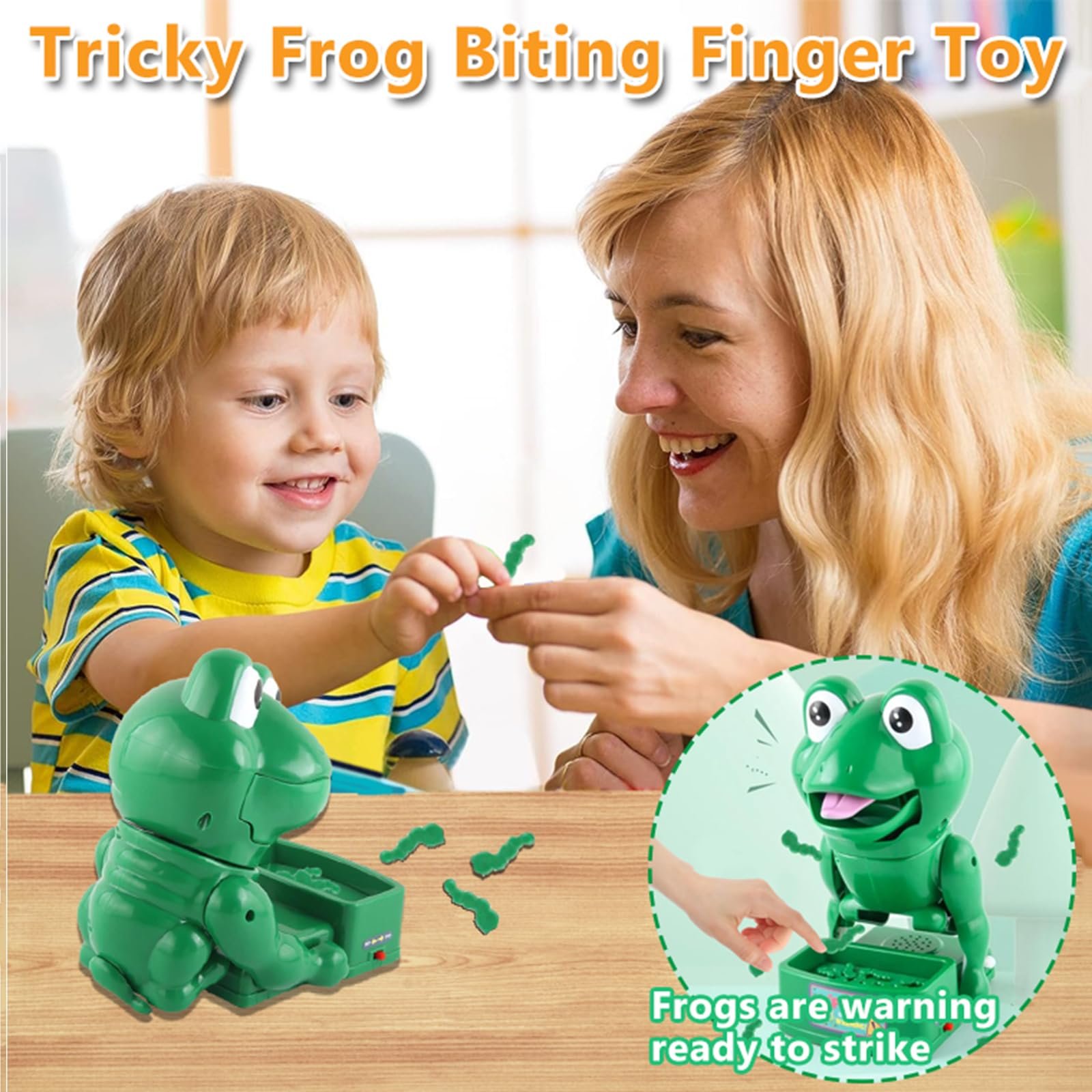 Tricky Frog Biting Finger Toy