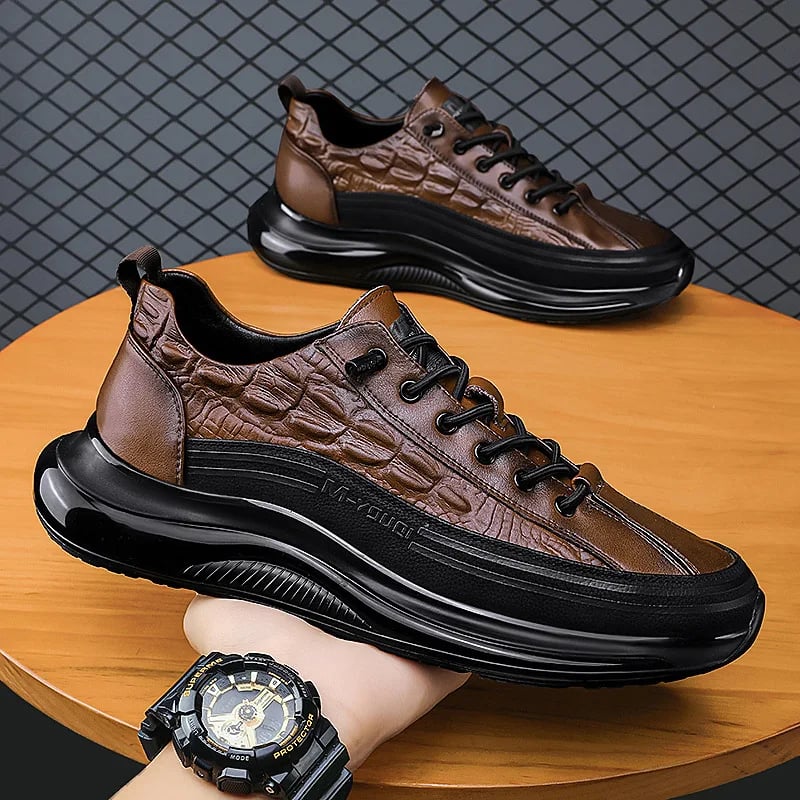 2024 Hot Sale ⏰Men's Crocodile Print Casual Sneakers