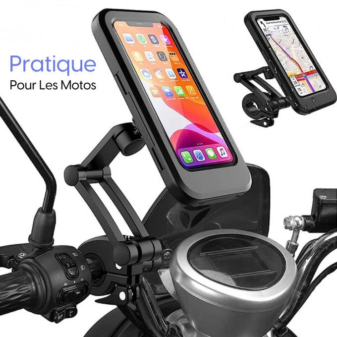 Phone Holder Waterproof 360° Rotation with Water-Resistant Screen.