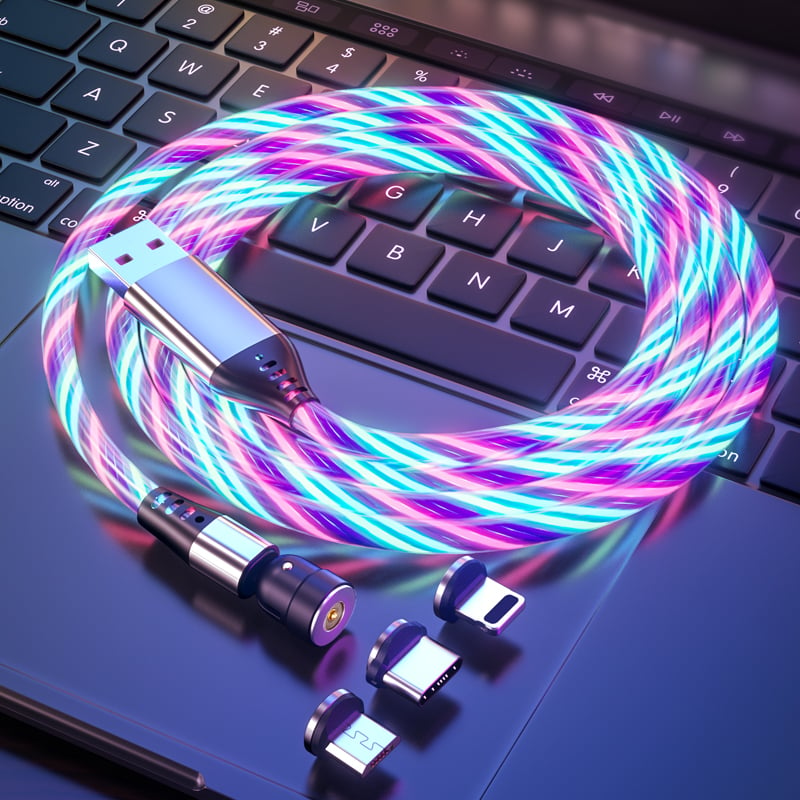 GLOBRIGHT 2.0-Colorful Patent - Glowing Line Magnetic Charging Cable