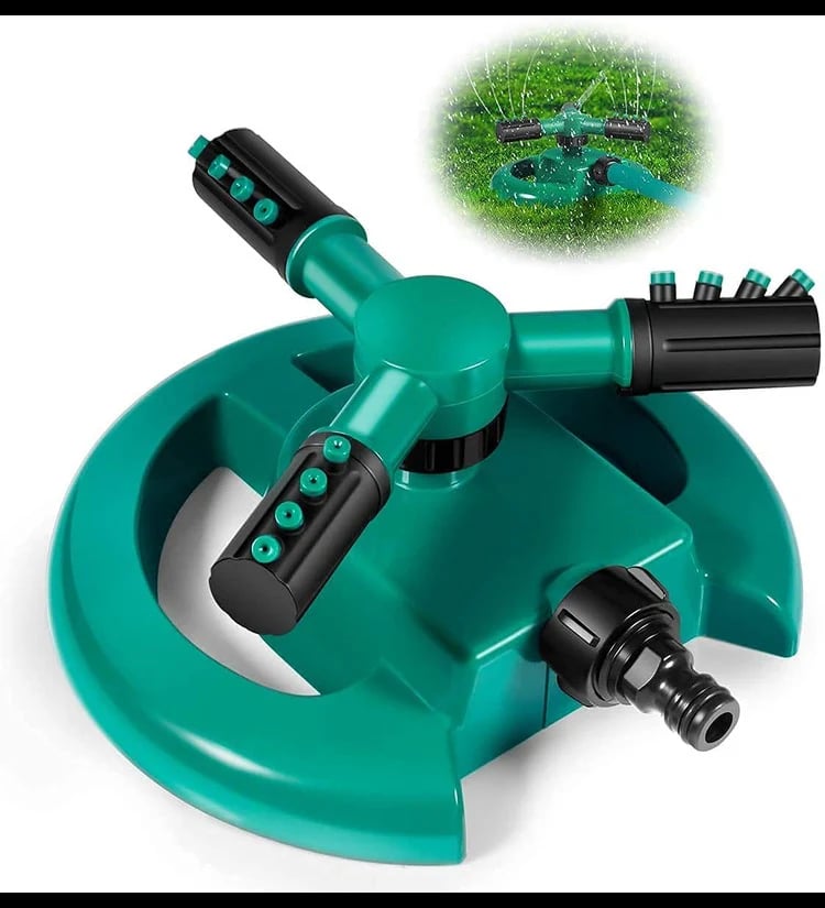 360° Rotating Adjustable Water Sprinkler | No electricity required, water pressure driven