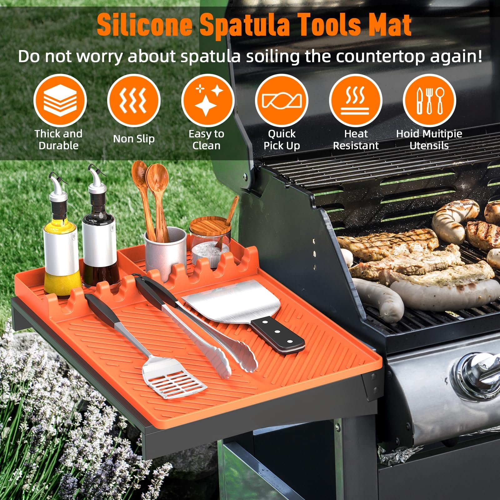 Silicone Grill Mat Side Shelf Mat