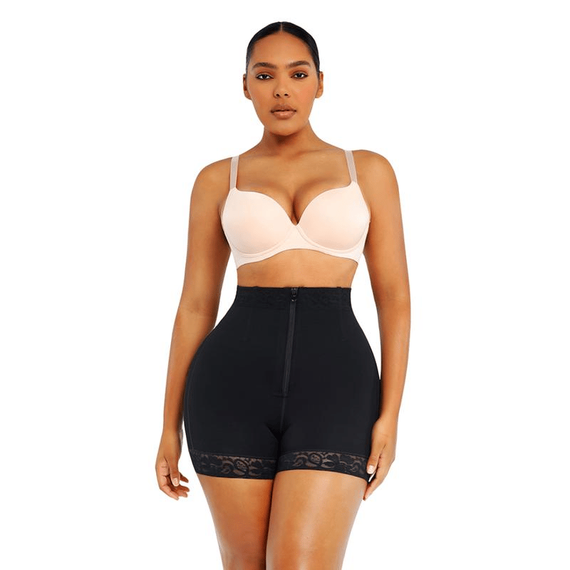 Lace Steel Boned Butt Enhancer Shorts Shapewear