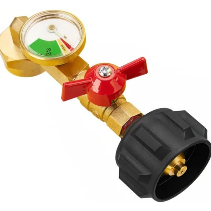 Big Sale 49% Off Top-Rated Propane Refill Elbow Adapter with Tank Gauge