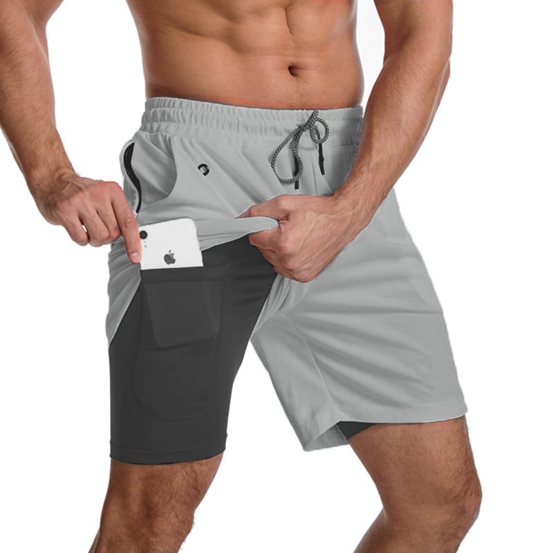 Men's 2 in 1 Quick Dry  Running Shorts