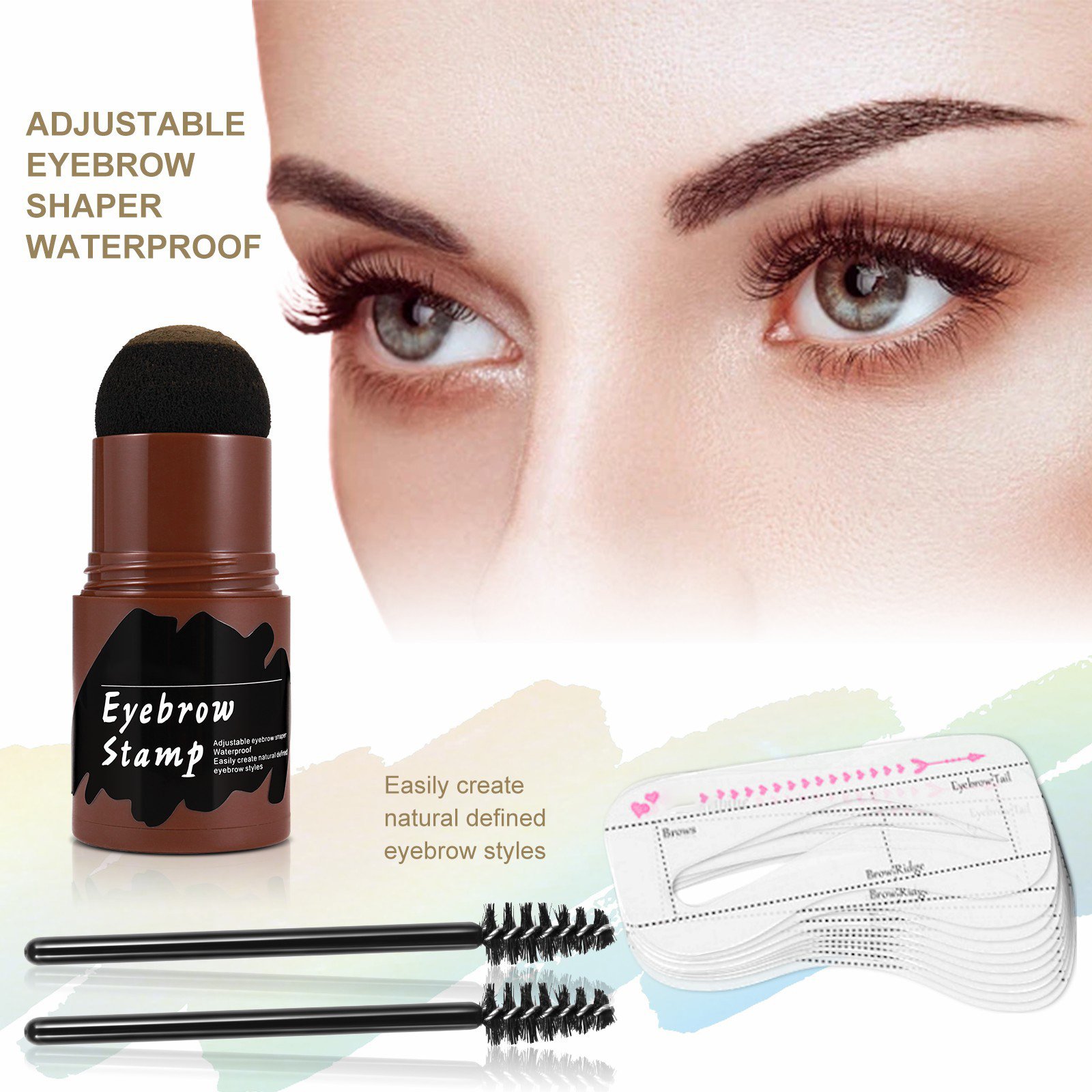 ☄️Perfect Brows Stencil & Stamp Kit- Hot Sale-49% OFF