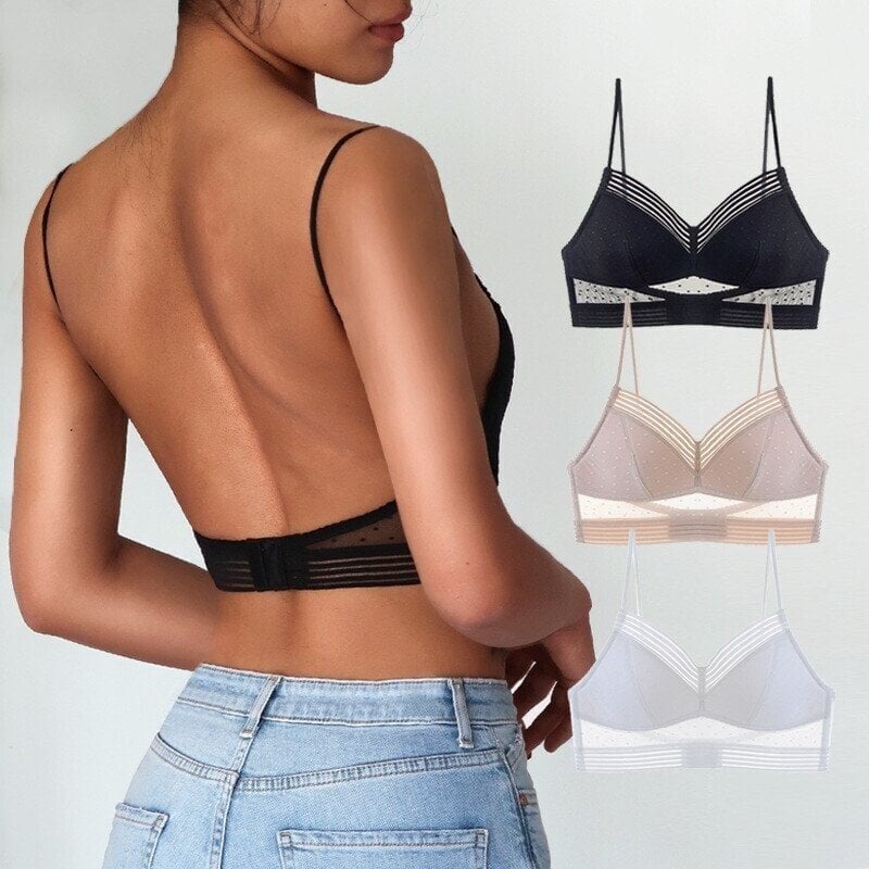 Hot Sale 49% off - Low Back Wireless Lifting Lace Bra