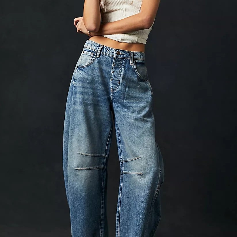 2024 Mid-Rise Barrel Jeans (Buy 2 Free Shipping)