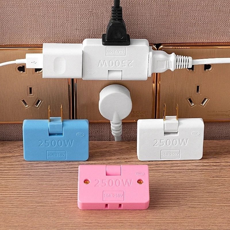 Hot Sale Promotion 49% OFF-Rotatable Socket Converter One In Three 180 Degree Extension Plug