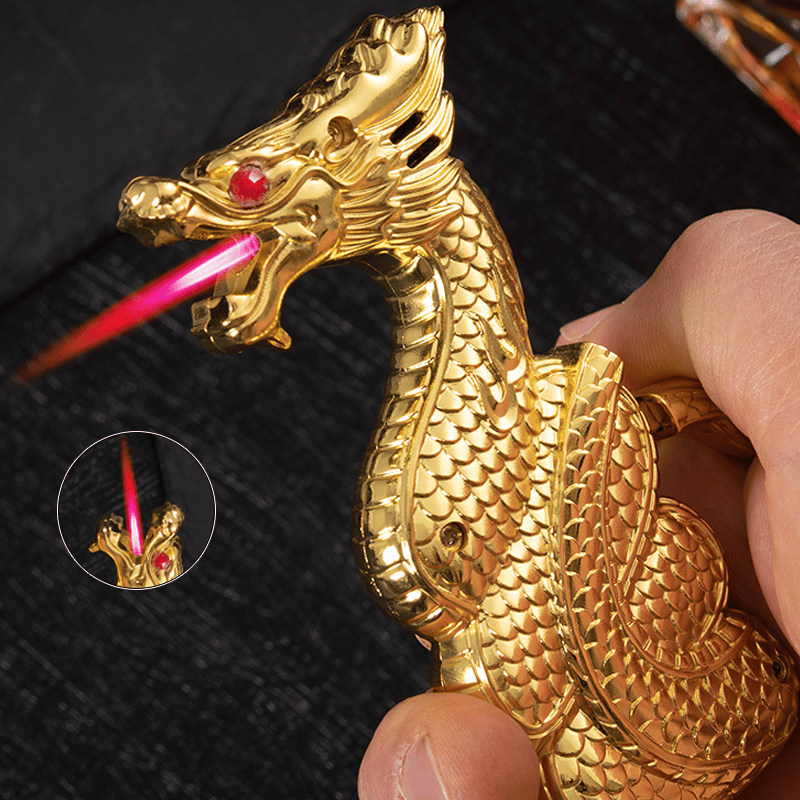 HOT SALE NOW 49% OFF - New Carved Dragon Shape Metal Lighter  - Buy 2 Free Shipping