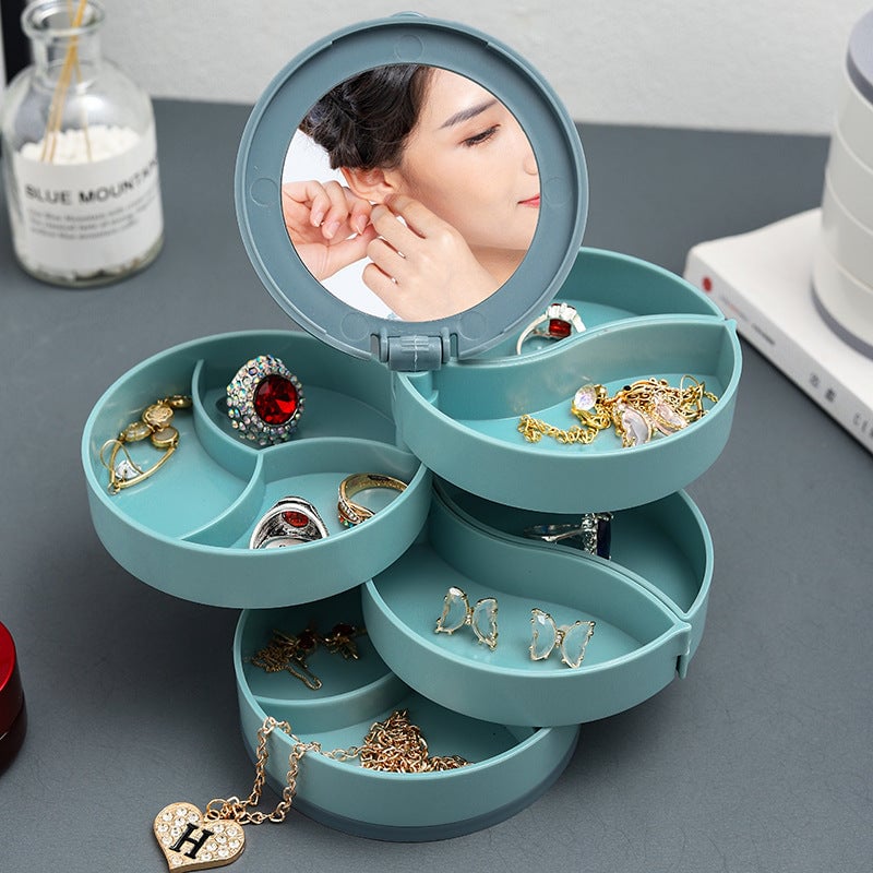 HOT SALE NOW 49% OFF   - 4 Layers Rotatable Jewelry Storage Box