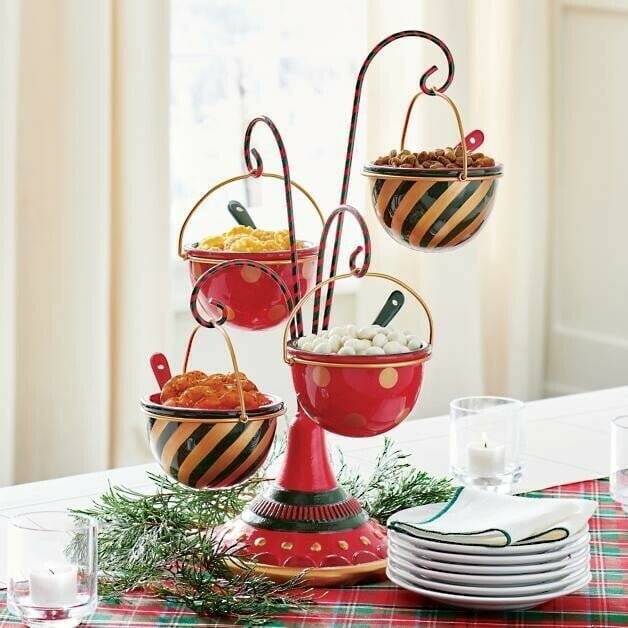 Be Merry Snack Bowl Stand