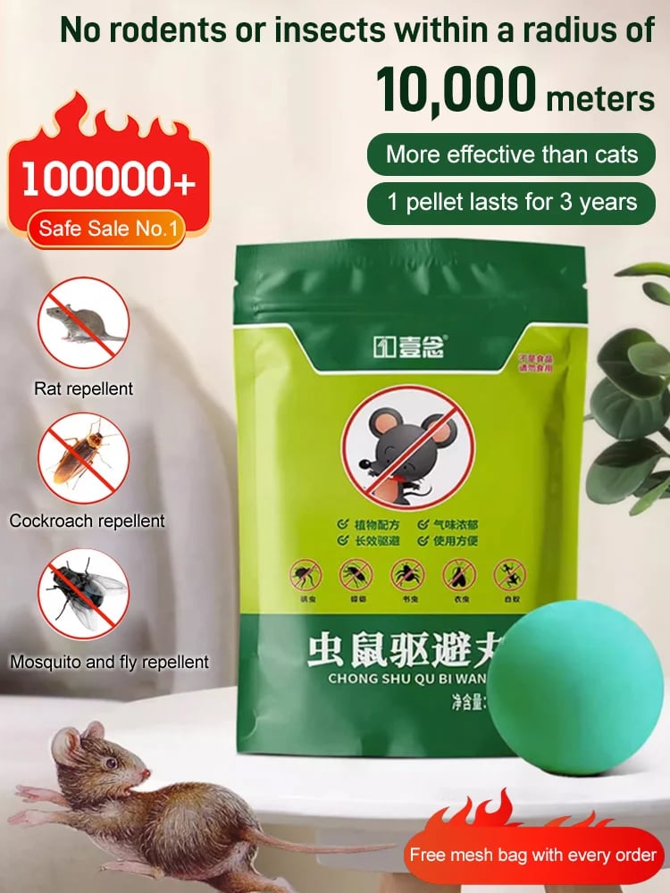 Last Day 49% OFF[One pellet lasts for one year!]Rodent and insect repellent sphere