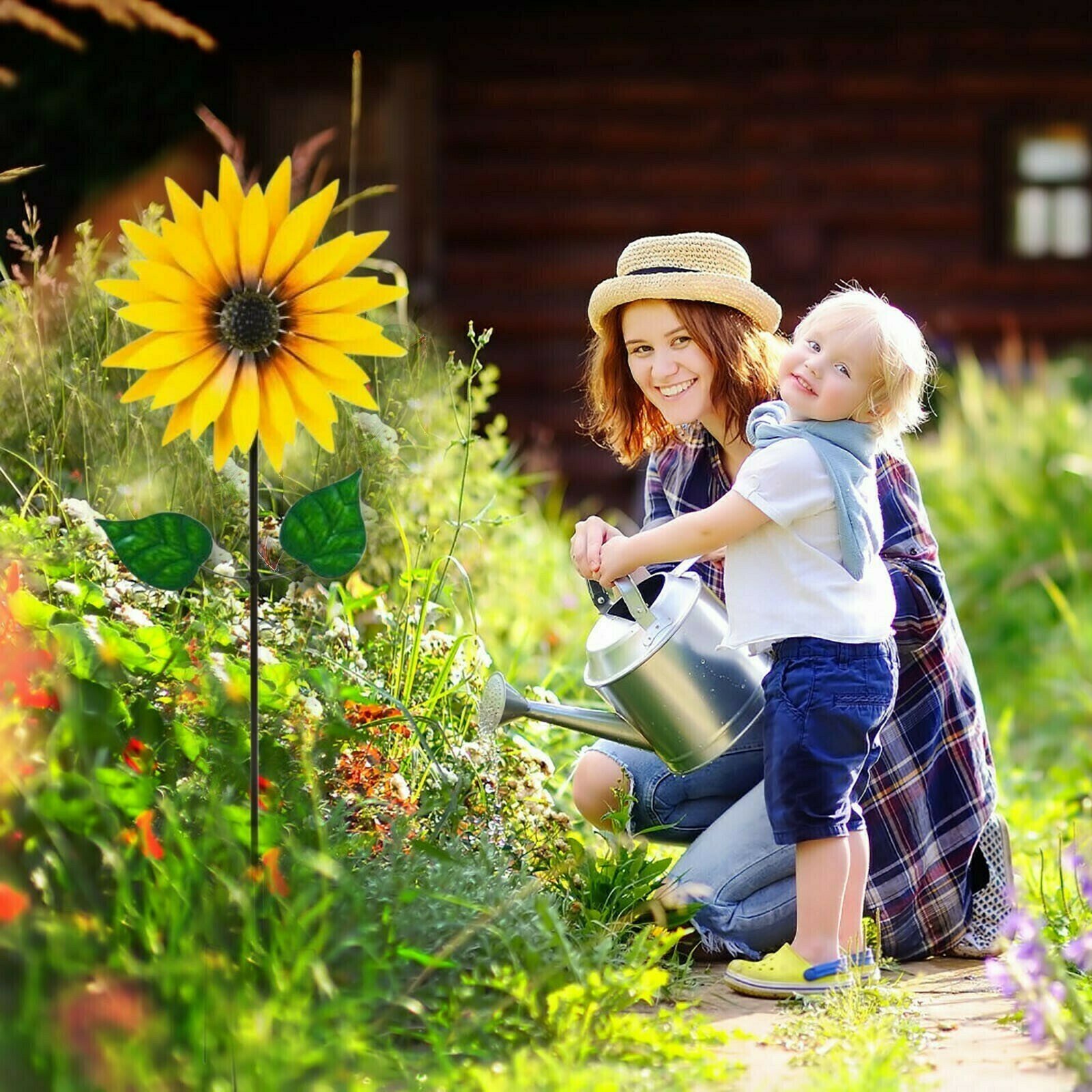 Summer promotion -50%Off-Sunflower windmill-for Decoration Outside Yard Garden Lawn⚡