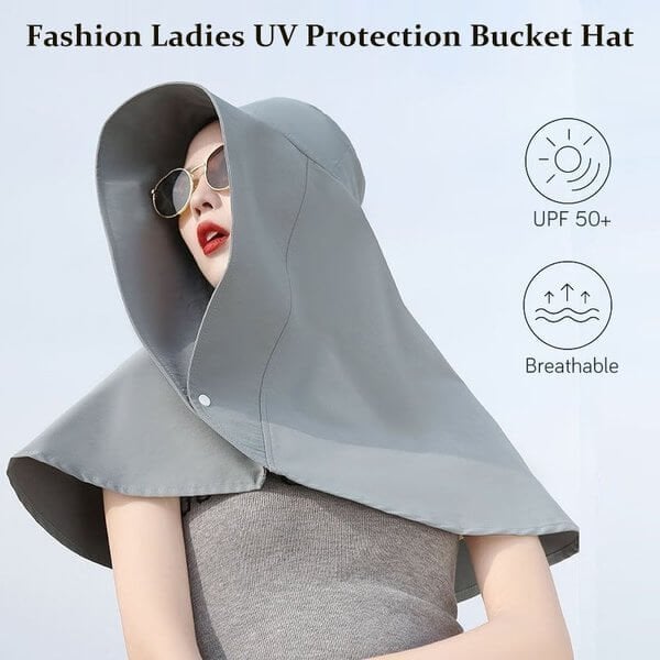 Summer Hot Sale - Fashion Ladies UV Protection Bucket Hat