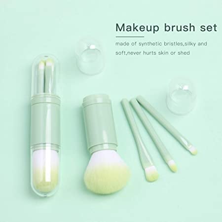 Mother's Day Hot Sale 49% OFF- Mini Makeup Brush Travel Set-4 in 1 Portable Telescopic Brush set