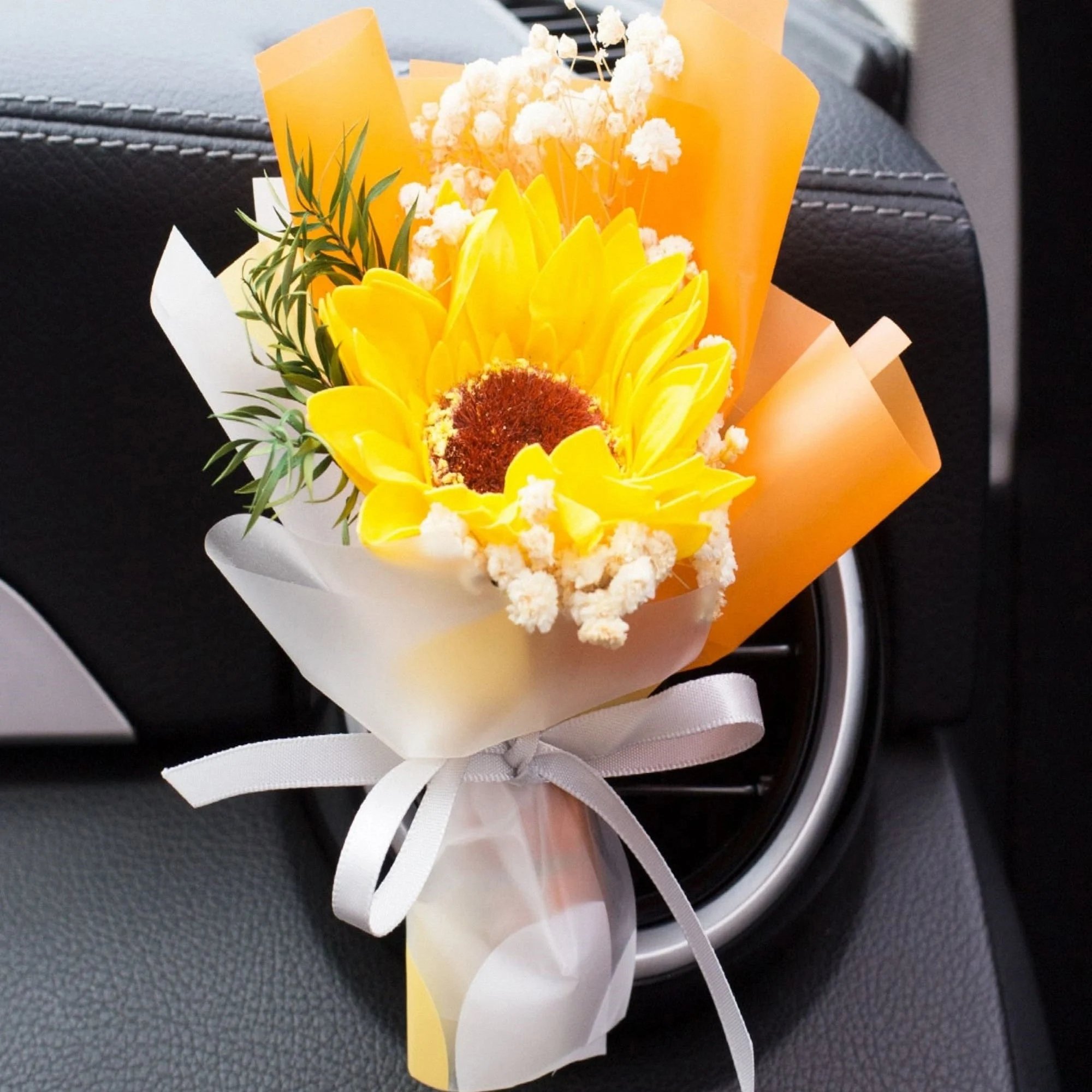 Mother's day gift 49% OFF -Dried Flowers Bouquet Car Decoration