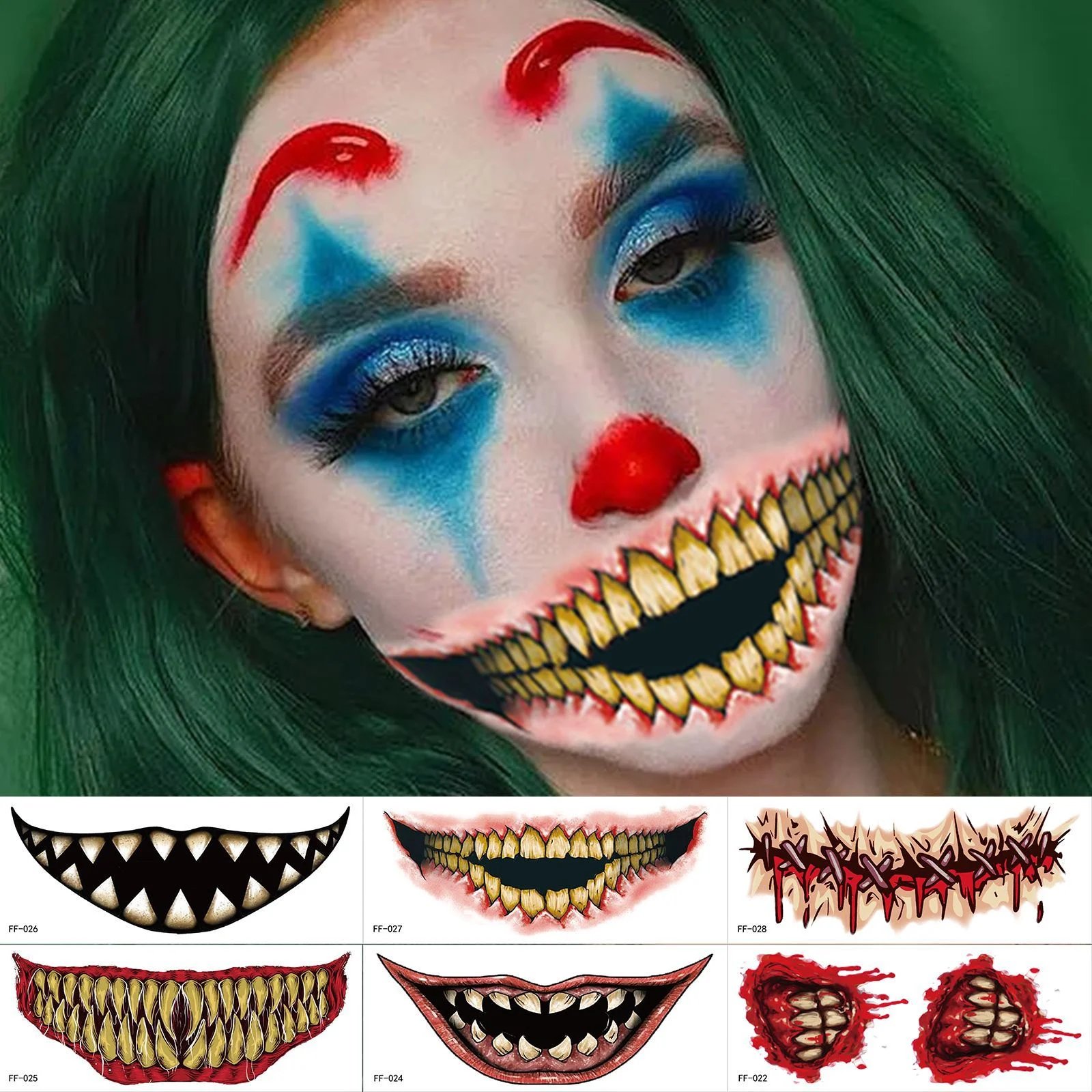 HALLOWEEN PRE 50% OFF2023 New Halloween Prank Makeup Temporary Tattoo