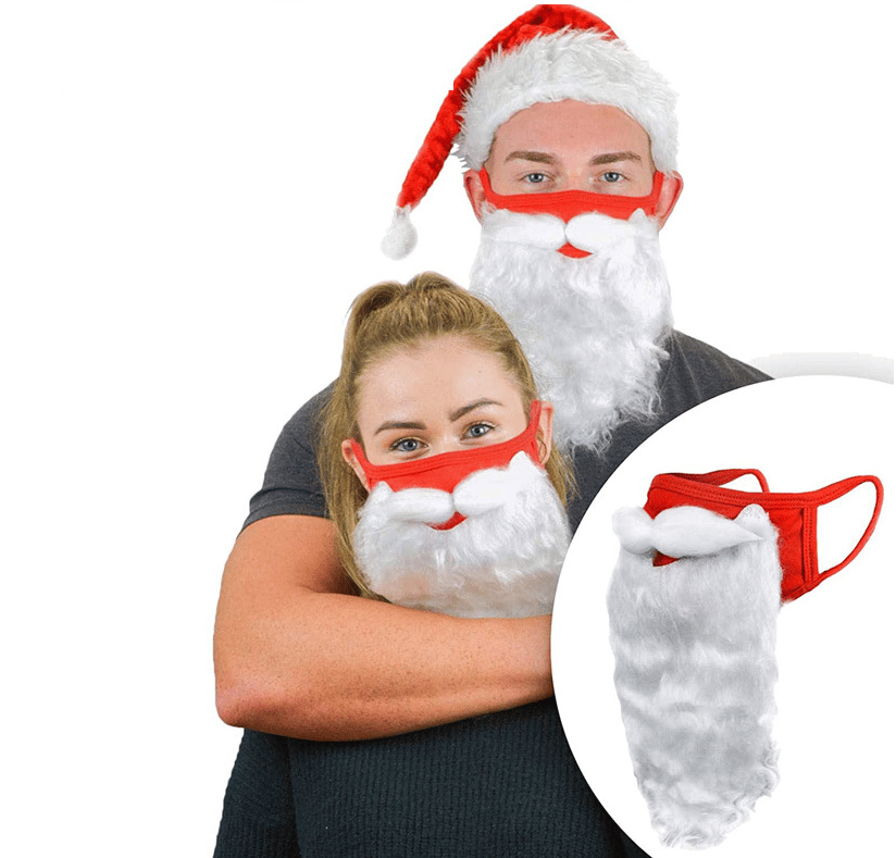 2022 Santa Beard Mask for Christmas