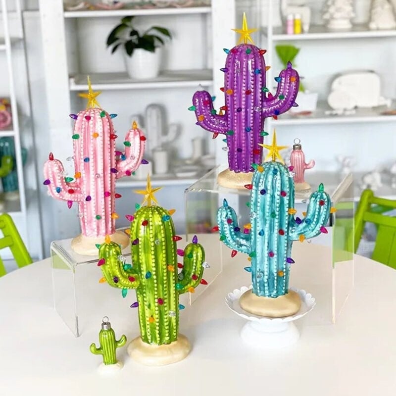 Last Day Special Sale - 49% OFFVintage Christmas Luminous Cactus✨