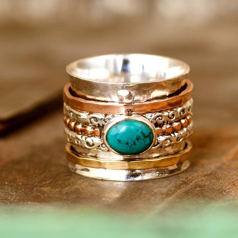 Turquoise Vintage Decompression Ring