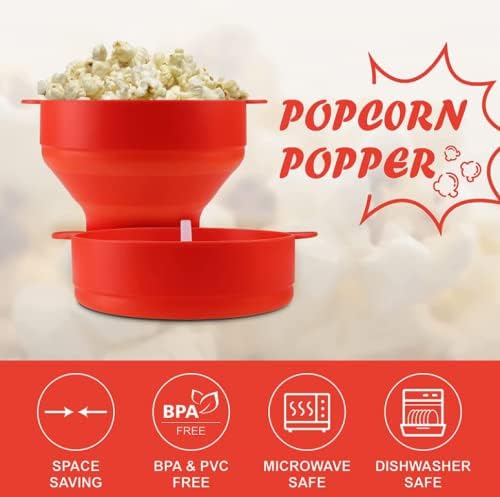 Collapsible Silicone Popcorn Bowl