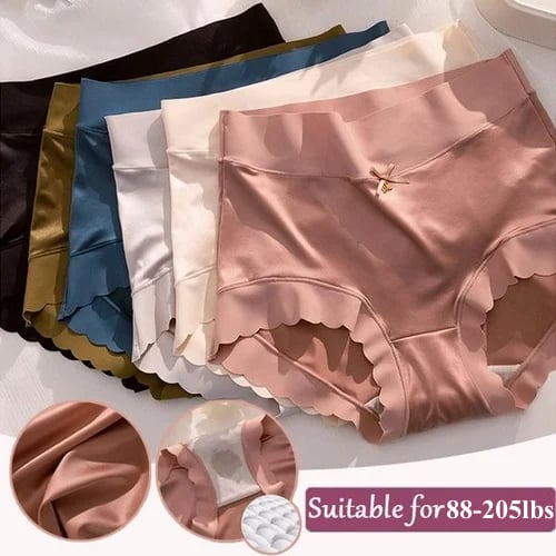 Pay1 Get 3 (3 pcs) Premium Satin Antibacterial Ice Silk Moisture-absorbing Panties