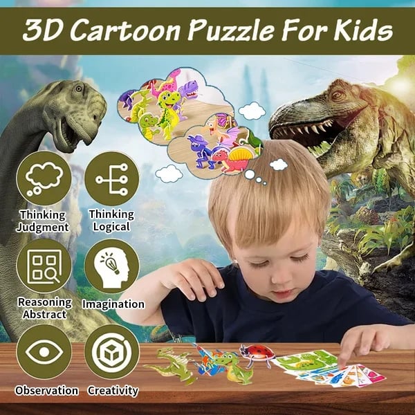 Hot Sale - 49% OFFEducational 3D Cartoon Puzzle