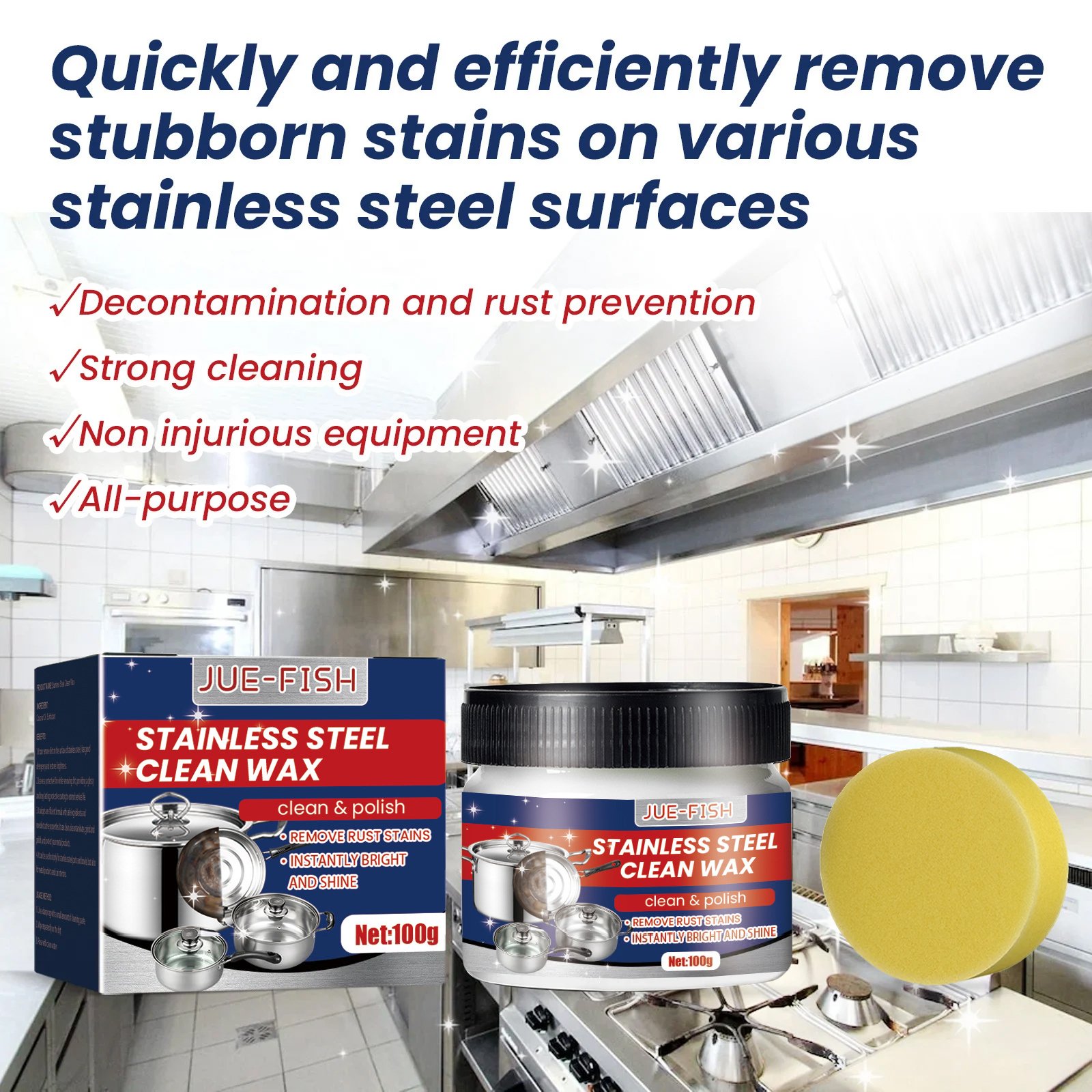 Last Day - Buy 1 Get 1 FreeMagical Nano-Technology Stainless Steel Cleaning Paste