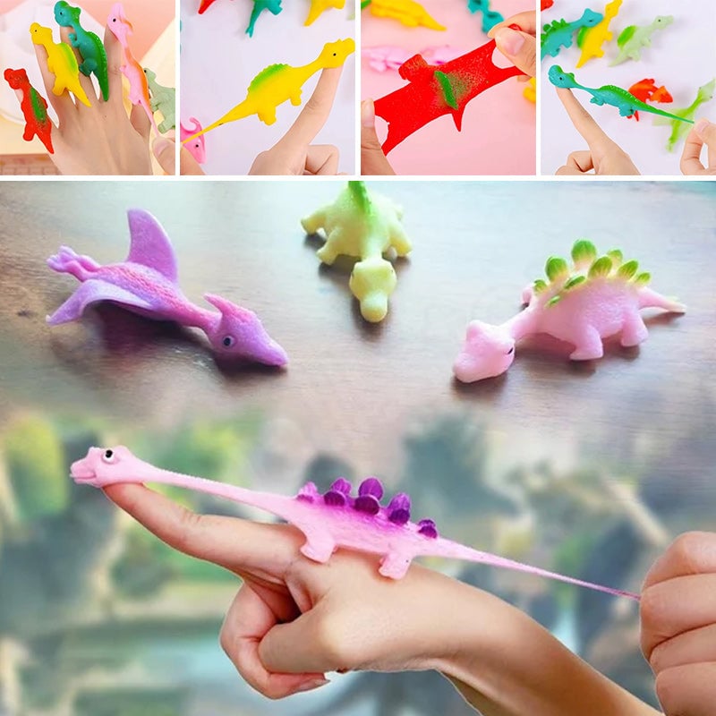 Slingshot Dinosaur Toys*10 (Colors random)