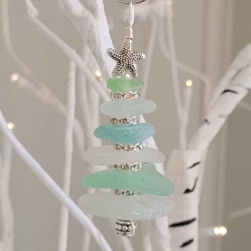 LAST DAY 49% OFF - Sea Glass Christmas Tree Ornament