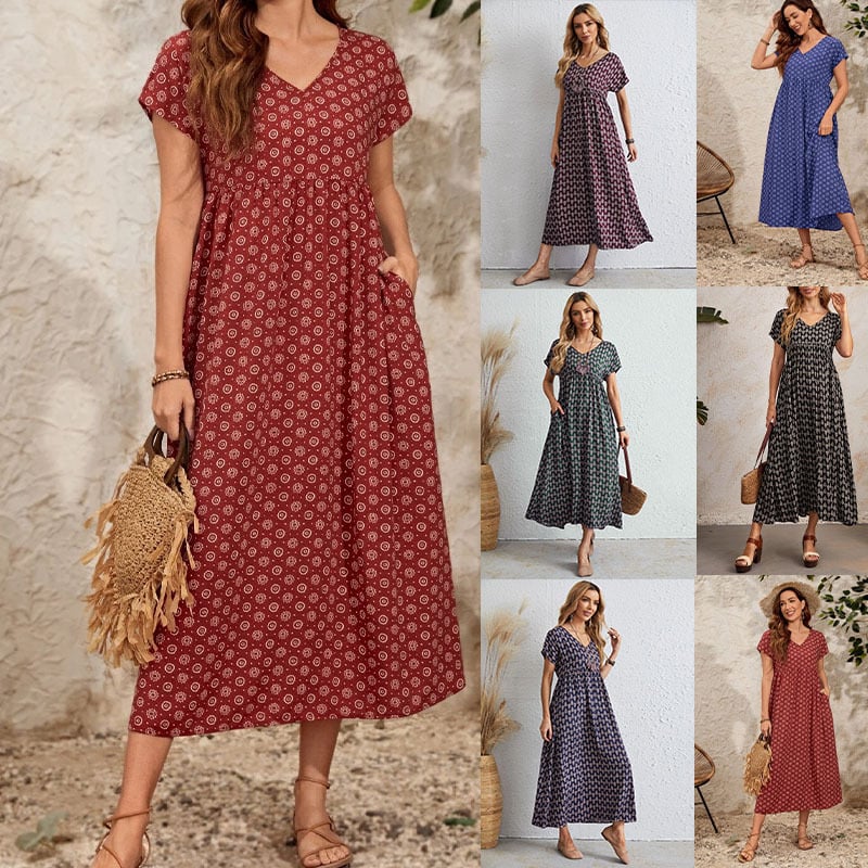 LAST DAY 70% OFF Vintage fashion dresses-Buy 2 Free Shipping