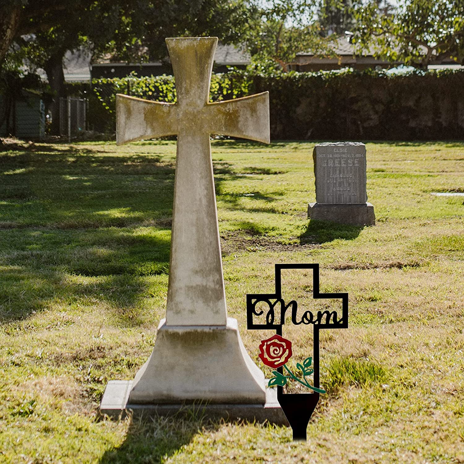 Sale Ends Today 75%OFF - Cemetery Memorial Cross Stake for Parents