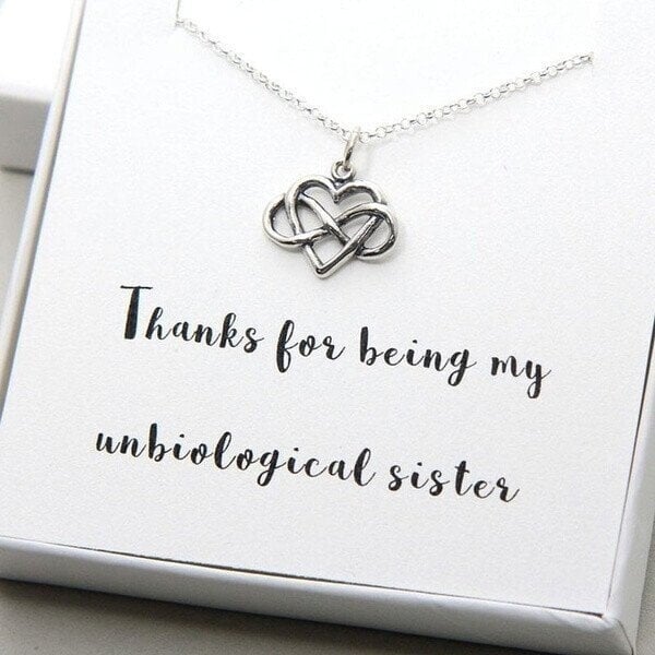 Thank you for being my unbiological sister!Best Friend Necklace