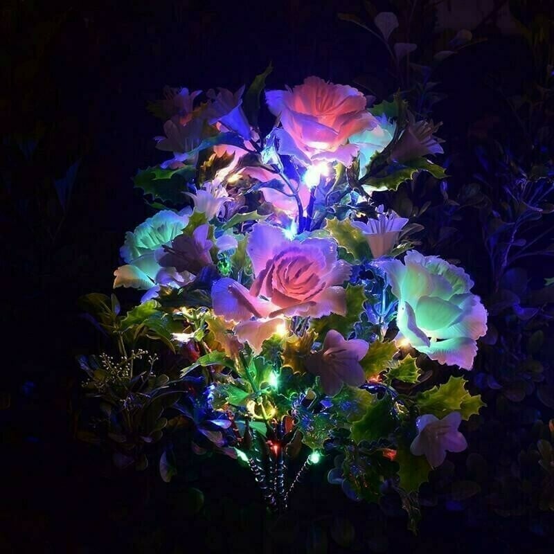 Solar Carnation Flower Garden Lights