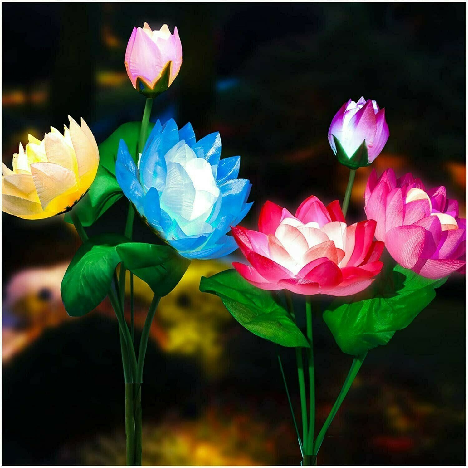 Solar Lotus Flower Garden Lights