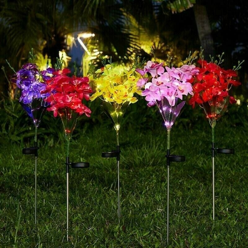 Phalaenopsis Flower Solar Garden Light