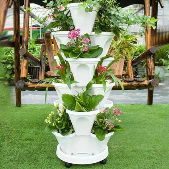 (2024 New Year Hot Sale)Plant Festival Special - Stand Stacking Planters Strawberry Planting Pots