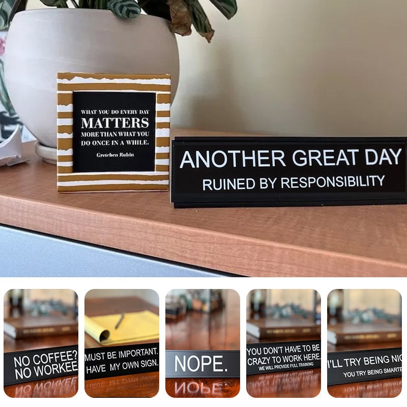 Gifts For Colleagues - Funny Office Decor Sign