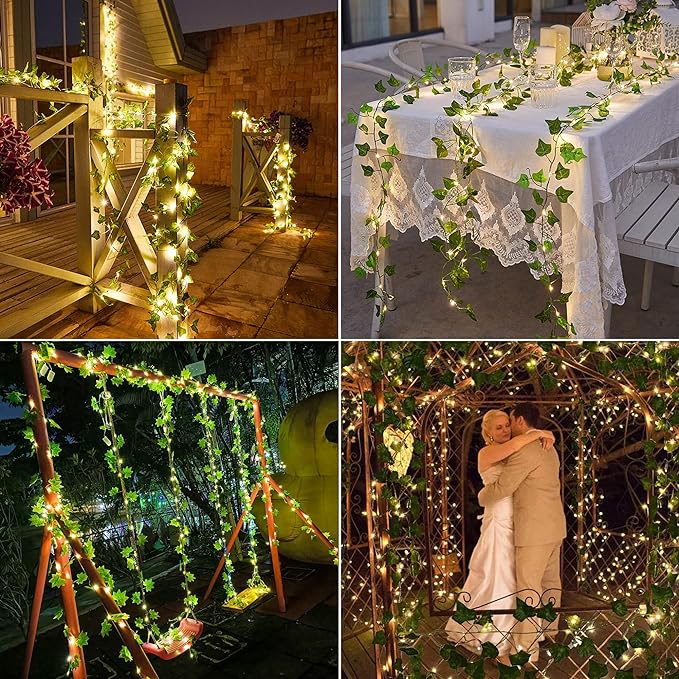 Waterproof Solar Vine LED String Lights