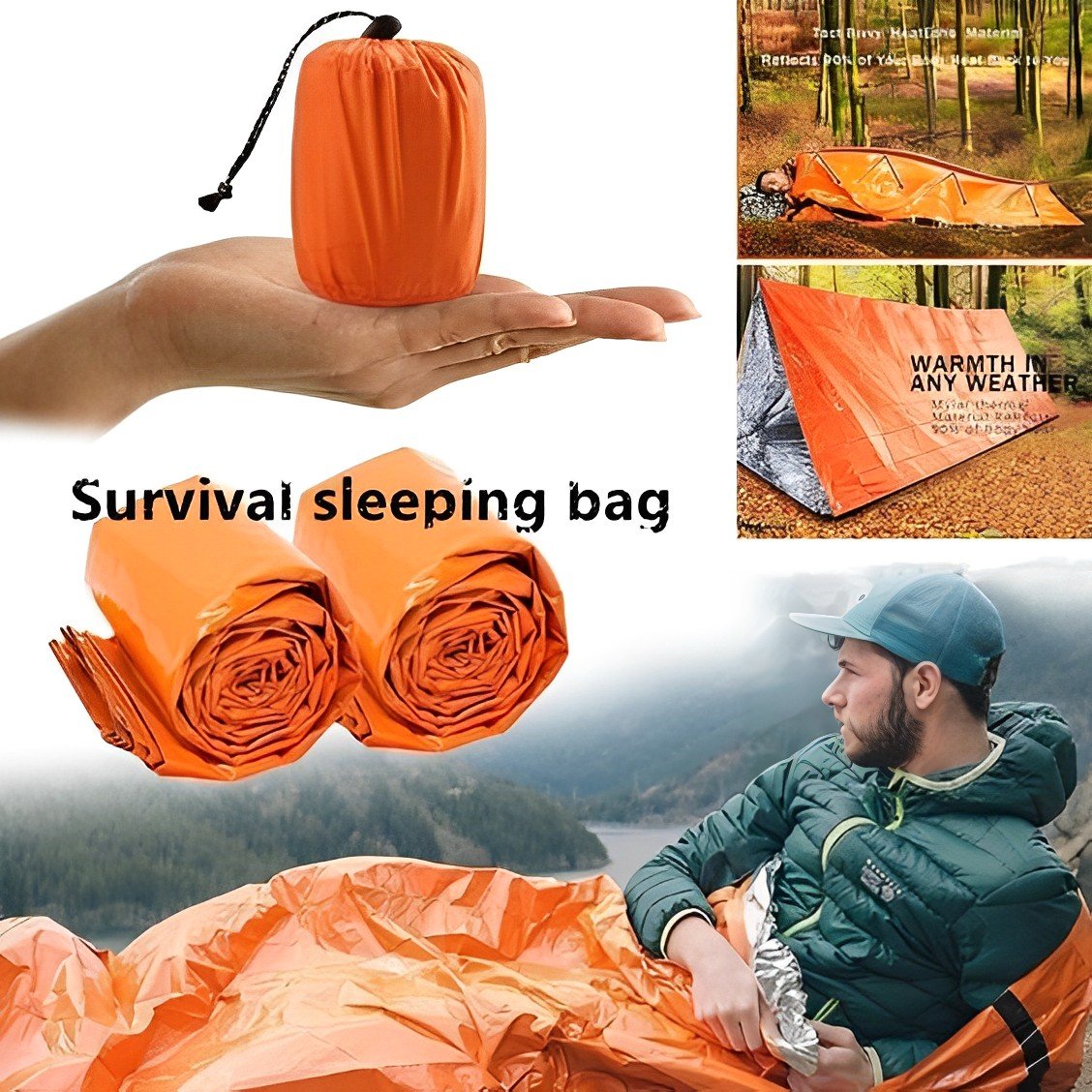 Last Day 49% OffEmergency Waterproof Sleeping Bag