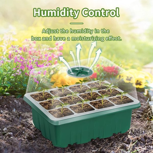 Last Day Promotion 49% OFFSeed Starter Trays with Grow Light