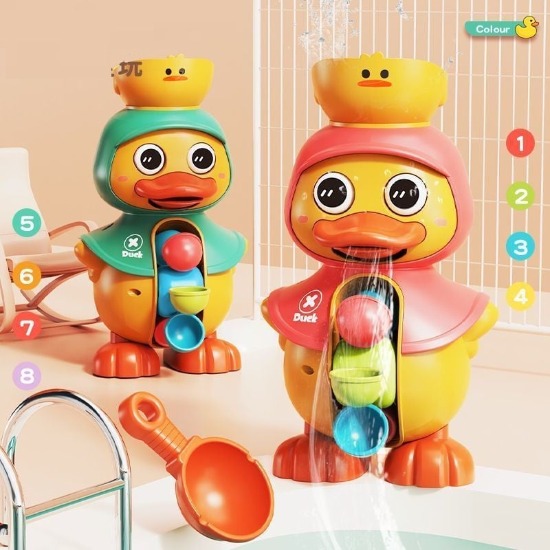 SUMMER SALE!48% OFF - Duck Bathtub Toys with Rotatable Waterwheel/Eyes