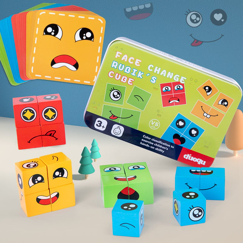 Face-Changing Magic Cube Building Blocks-BUY MORE SAVE MORE