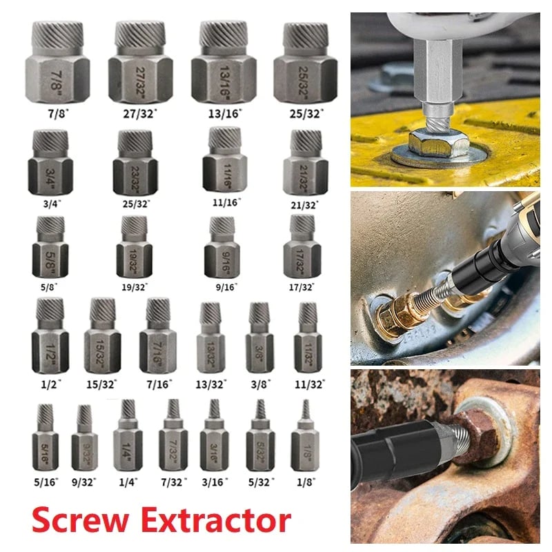 49% OFF - Screw and Bolt Power Extractor Kit & FREE SHIPPING